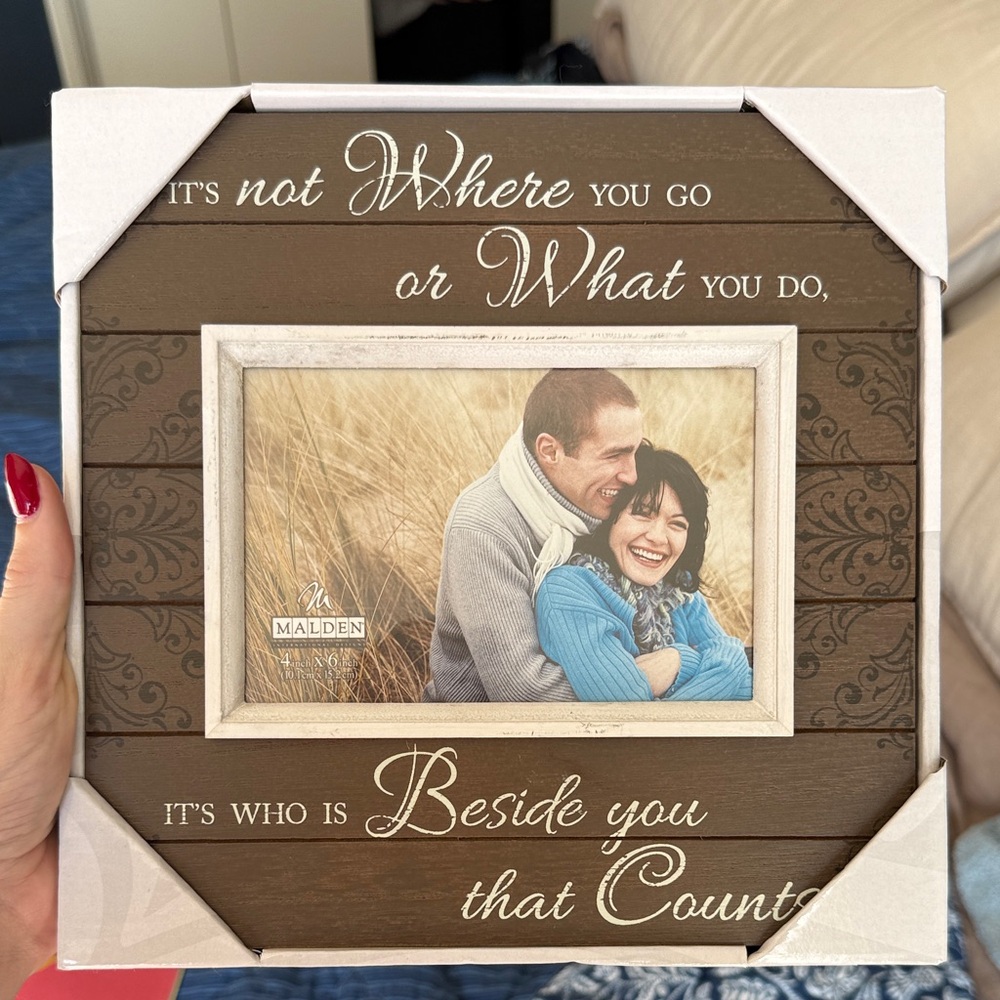 Malden Inspirational Brown and Cream Frame